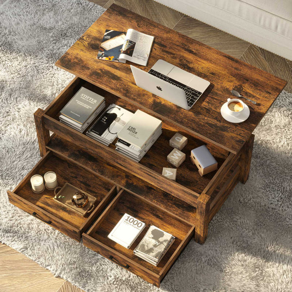 Double lift store top coffee table